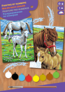 НАБОР ДЛЯ ТВОРЧЕСТВА SEQUIN ART PAINTING BY NUMBERS JUNIOR-PAIRS HORSES SA0215