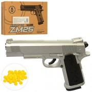 ПИСТОЛЕТ МЕТАЛ ZM25 ПУЛЬКИ В КОР.21,5*15,5*4,5СМ